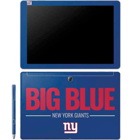 NFL New York Giants Team Motto Galaxy Book 12in Skin